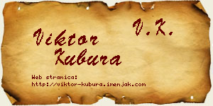 Viktor Kubura vizit kartica